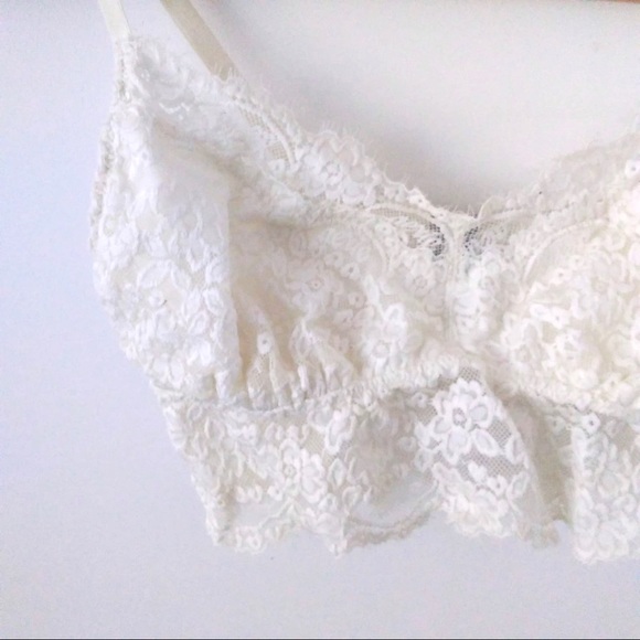 Aerie Cream Eyelash Lace Bralette - Picture 3 of 5